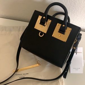 Sophie Hulme mini box bag black